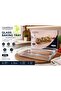 DiamondSmile 2.2L Borosilicate Glass Rectangular Baking Tray, Oven & Microwave Safe - 2