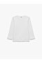Cotton Crew Neck Basic Long Sleeve School T-Shirt - 5