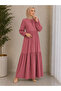 Aerobin Textured Layered Dress with Lace Detail - 2