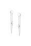 Silver earrings with zircons - Pendio