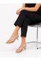 Gold Leather Flip-Flops with Heels Orthopedic Women's Sandals - 2