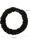 Silk Scrunchies Black Satin Hair Ties for Women - Small Hair Ties Scrunchy for Women Thick Hair Cute Soft Slip Mini Hair Elastics Ponytail Holder for Curly Hair No Damage Hairties Gift for Girls - 2