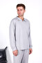 Men's Comfortable Fit Polo Collar Cotton Zipper Hidden Pocket Set - 7