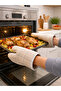 Oven Mitts Heat Resistant Kitchen Gloves Hot Pot Pan Tray Holding Gloves - 4
