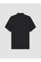 Vizyon New Season Black Standard Fit Polo Collar Combed Cotton Men's T-Shirt - 6