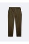 Chino Elastic Waist Green Trousers - 4