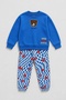 Boy's Animal Patterned Cotton Top and Bottom Set - 2