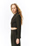 Crop Khaki Women's Jacket 51287 - 3