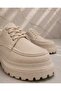 Premium Laced Moccasin Shoes Beige - 5