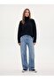 Relaxed Fit Turtleneck Knitwear Black Sweater