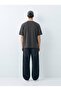 Relaxed Fit Sign Printed Anthracite T-Shirt - 2