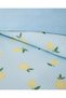 Lemon Breeze Easy-Iron Single Duvet Cover Set 160X220 cm Blue-Yellow - 4
