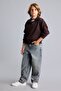 Oversize Half Zipper High Collar Sweatshirt for Boys H7132A826Au - 2