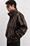 Oversize Men's Leather Jacket - 2