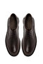 Men's Brown Lace-Up Leather Casual Shoes Wm750016Df - 4