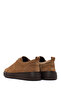 Men's Brown Lace-Up Thick Soled Suede Leather Sneaker Wm600010Ds - 6