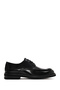 Men's Black Lace-Up Leather Casual Shoes Wm820007Da