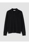 Ozmarka New Season Black Polo Collar Men's Knitwear Sweater - 5