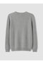 Özmarka New Season Gray Crew Neck Men's Knitwear Sweater - 6