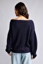 Regular Fit Drop Shoulder Boat Neck Knitwear Basic Sweater G9188Ax26Wn - 5
