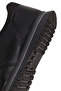 Men's Black Lace-Up Leather Casual Shoes Wm700008Dv - 8