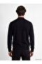 Ozmarka New Season Black Stand Collar Men's Knitwear Sweater - 4