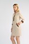 Summer Beige-Brown Linen Dress - 3