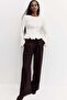Crinkled tailored trousers