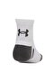 Unisex White New Ua Perf Tech 3Pk Qtr Socks - 4