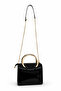Kriste Bell Cross Strap Women's Bag Patent Leather Black 7427-R - 3