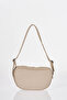 Oval Design Shoulder Bag Stone - 3