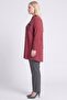 Bead Embroidered Rayon Tunic Tibetan Red - 3