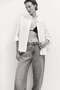 Short poplin shirt