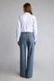 100% Cotton Pocketed Straight Fit High Waist Jean Trousers H6945Ax26Au - 6