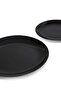 18-Piece Stoneware Dinner Set Plates, Dishes, Bowls, Serves 6 Black - 2
