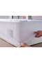 100% Cotton Fitted Full Edge Liquid-Proof Mattress Protector Mattress Cover White - 3