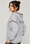 2-Thread Raised Sweatshirt with Hood and Collar and Sleeve Trim Stitching Detail - 3
