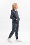 Girl's Hooded Printed Tracksuit Set - 3