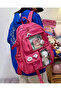 Kawaii Japanese Style School Backpack with Teddy Bear (Badge Not Included) - 4