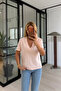Premium Series V-Neck Salmon Tshirt - 3