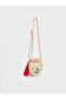 Vizyon New Season Beige Embroidered Girl's Shoulder Bag - 2