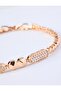 Gold Color Bead Detailed Stone Bracelet - 2