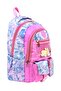 Dolcezza Original Waterproof Tie-Dye Patterned Plush Teddy Bear School Backpack for Girls with Transparent Pocket - 4