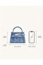 Elise Top Handle Bag Shoulder - Blue - 5