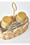 Scallop Glass Salt and Pepper Shaker Set Natural (16.5X9.5X18 cm) - 4