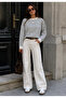 Women's striped scheerneck sweater