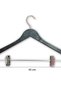 6 Pieces of Nickel-Plated Skirt and Trouser Hangers 43 cm - 3