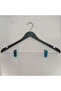 8 Pieces of Nickel-Plated Skirt and Trouser Hangers 43 cm - 2