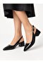 Women's Closed Toe Thick Heeled Classic Heeled Shoes-Black - 2