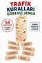 Educational Balance Game: Wooden Jenga 54 Piece Educational Balance Game, Teaching Traffic Rules - 3